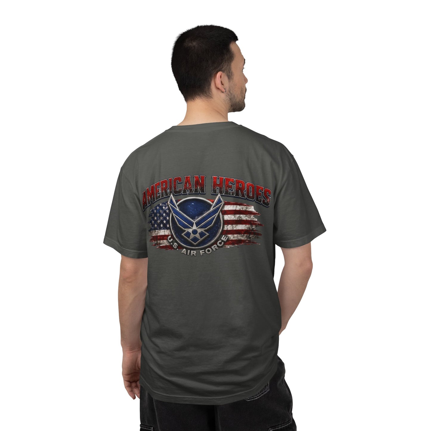 Air Force American Heroes T-Shirt — Patriotic U.S. Flag Military Tee