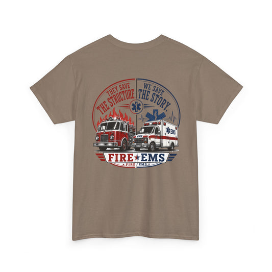 Fire Department & EMS Sarcasm T-Shirt — Funny Emergency Services Tee
