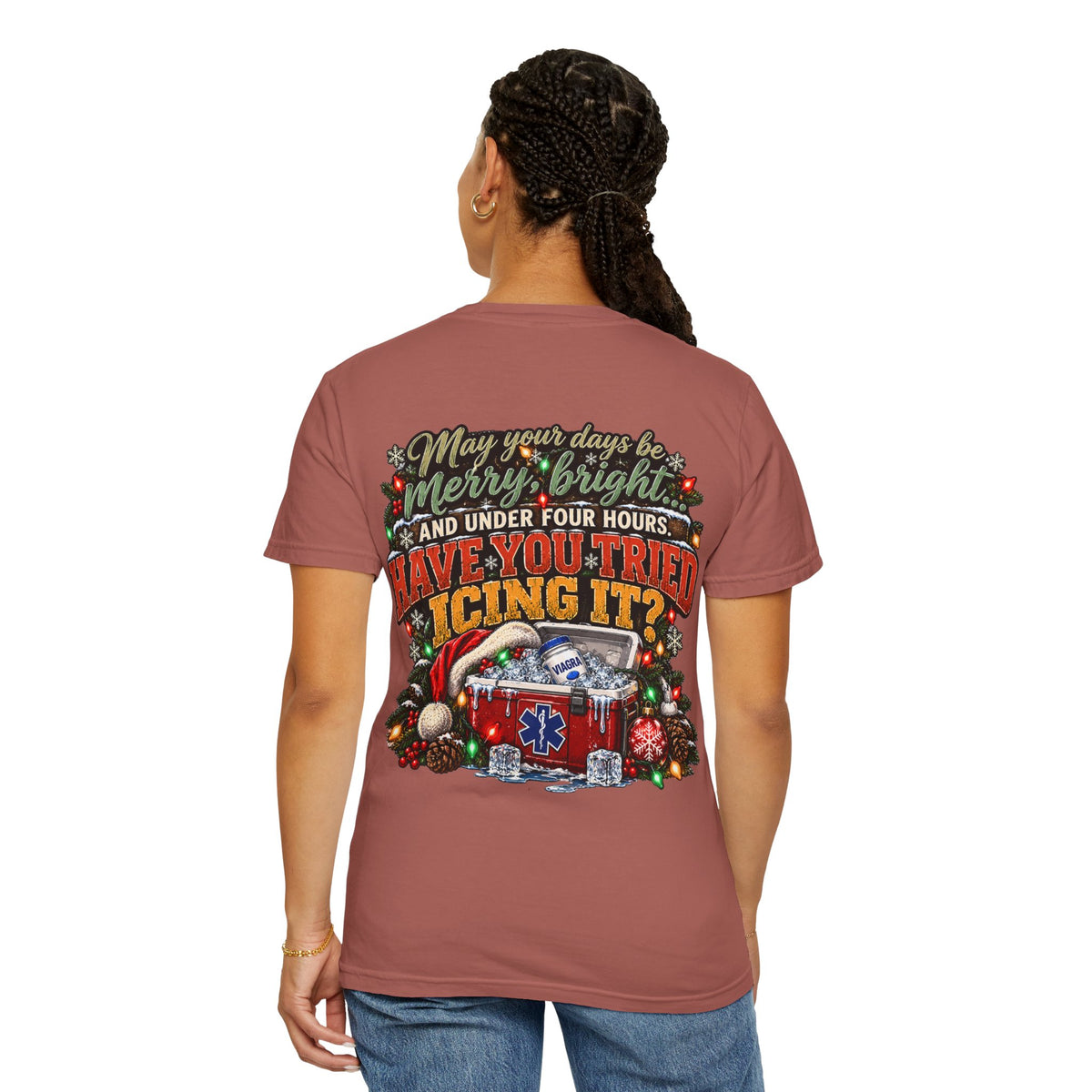 Have You Tried Icing It? Christmas EMS Shirt | Funny Paramedic Holiday T-Shirt & Sweatshirt | Adult Medical Humor Gift