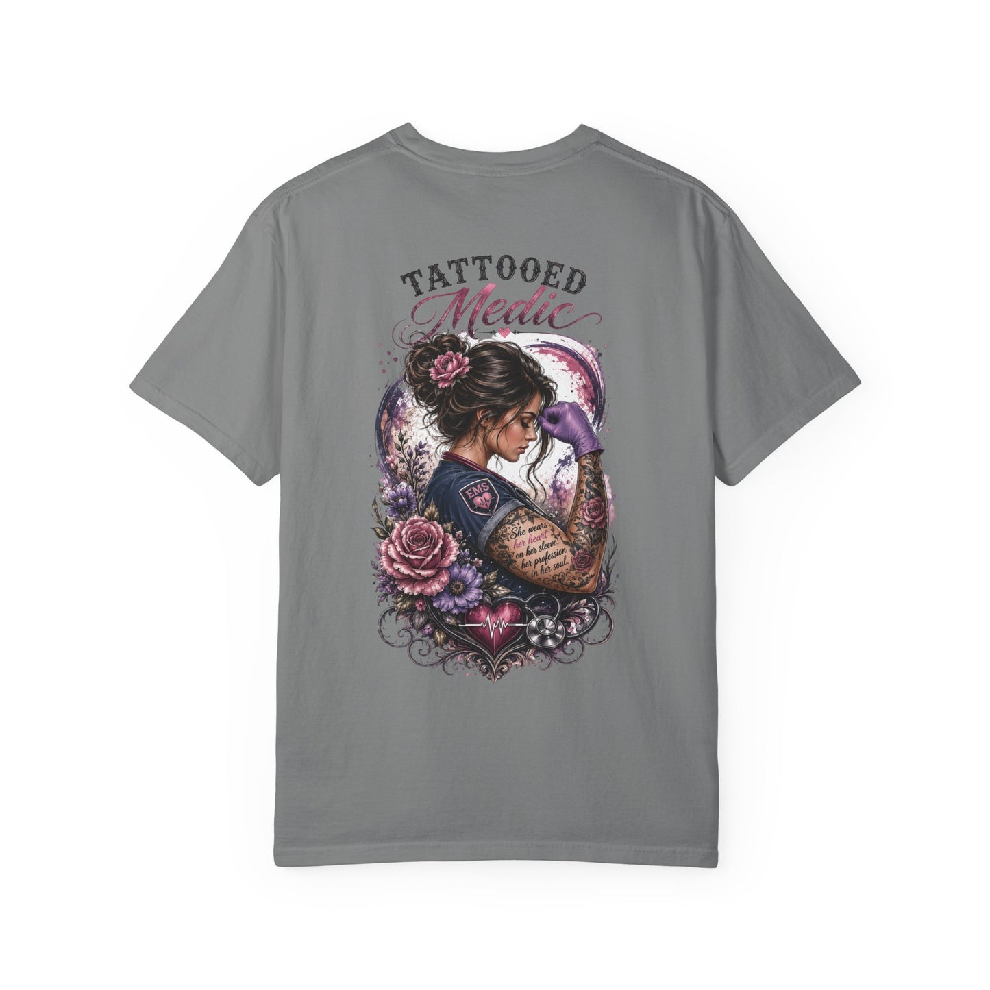 Tattooed Medic T-Shirt — "She Wears Her Heart on Her Sleeve"