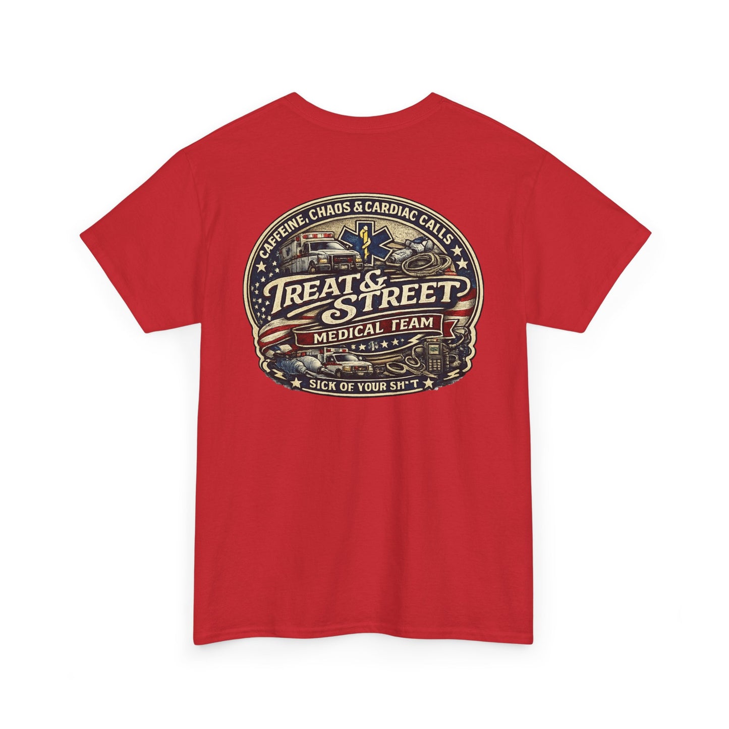 Treat & Street Medical Team First Responders T-Shirt | Firefighter Police EMS