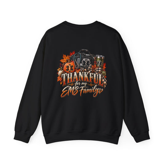 Thankful for My EMS Family Thanksgiving Crewneck Sweatshirt
