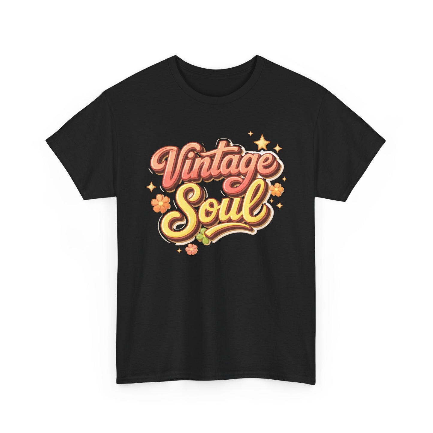 Retro Groovy Tee β "Vintage Soul" 70s-Inspired Hippie Graphic Shirt