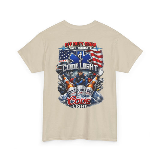 Off Duty Code Light EMT T-Shirt — Funny Paramedic & First Responder Gift