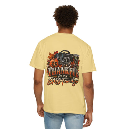 Thankful for My EMS Family Shirt | Paramedic Thanksgiving Sweatshirt | EMT Fall Shirt | First Responder Gift | EMS Crewneck or T-Shirt