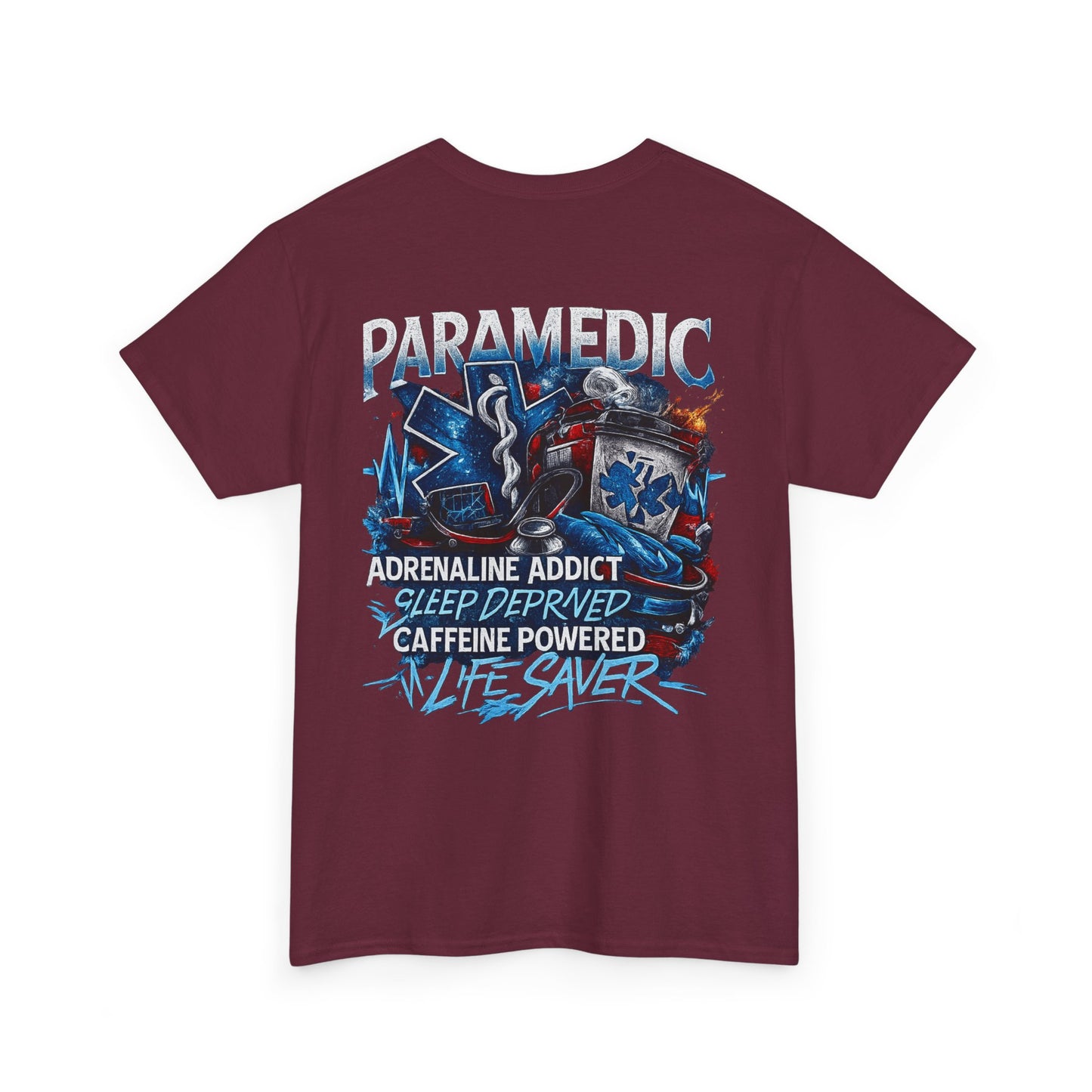 Adrenaline Addict EMT Paramedic Tee | First Responder Typography