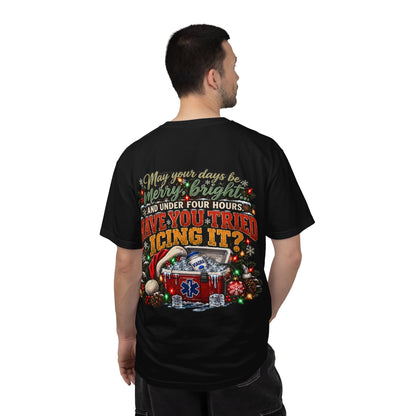 Have You Tried Icing It? Christmas EMS Shirt | Funny Paramedic Holiday T-Shirt & Sweatshirt | Adult Medical Humor Gift