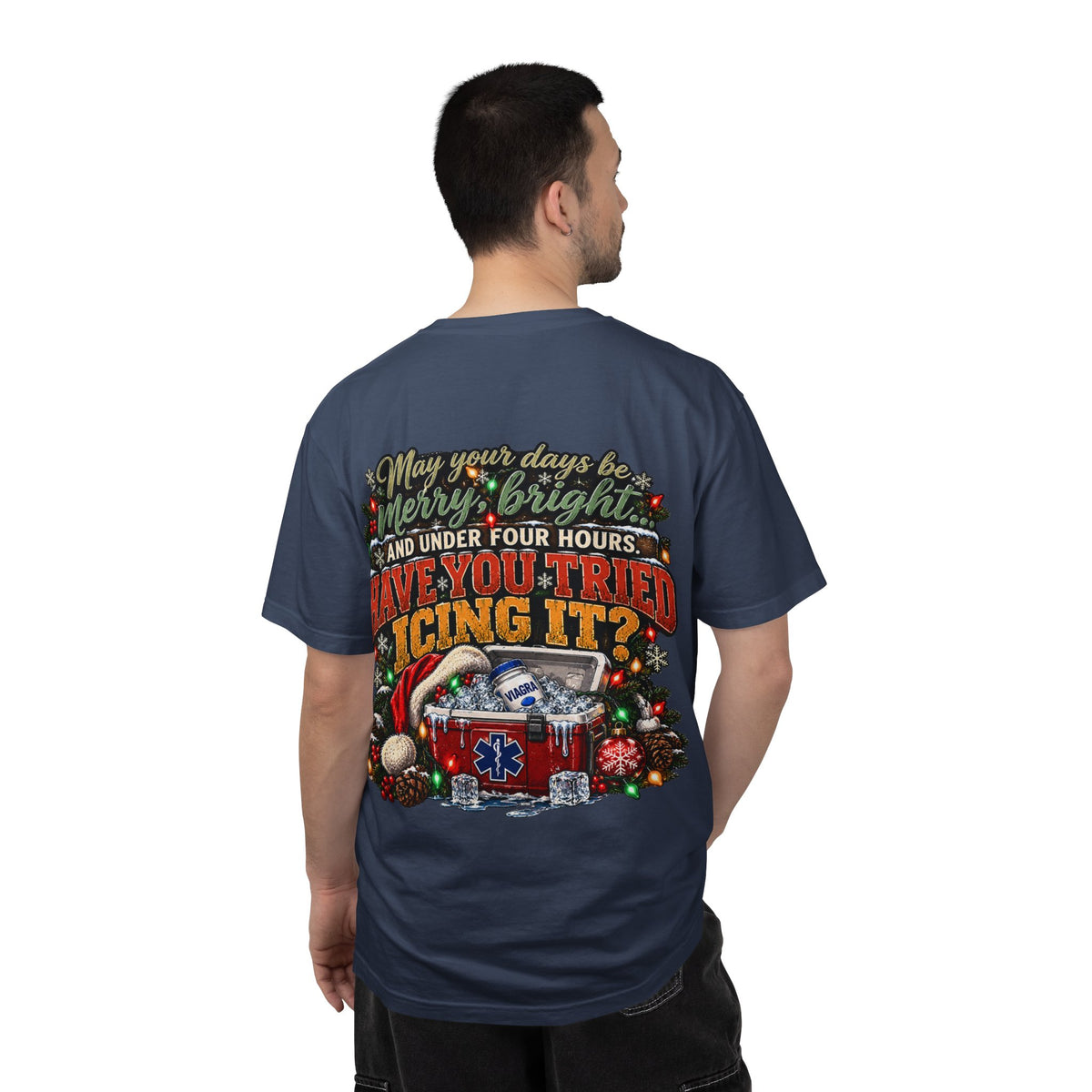 Have You Tried Icing It? Christmas EMS Shirt | Funny Paramedic Holiday T-Shirt & Sweatshirt | Adult Medical Humor Gift