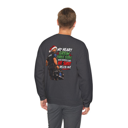 Funny Paramedic Christmas Shirt, My Heart Grew Three Sizes, EMS Holiday T-Shirt, EMT Christmas Gift, First Responder Humor