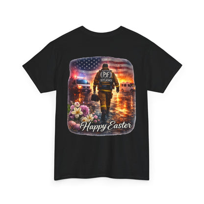 Firefighter Happy Easter T-Shirt — First Responder Gift