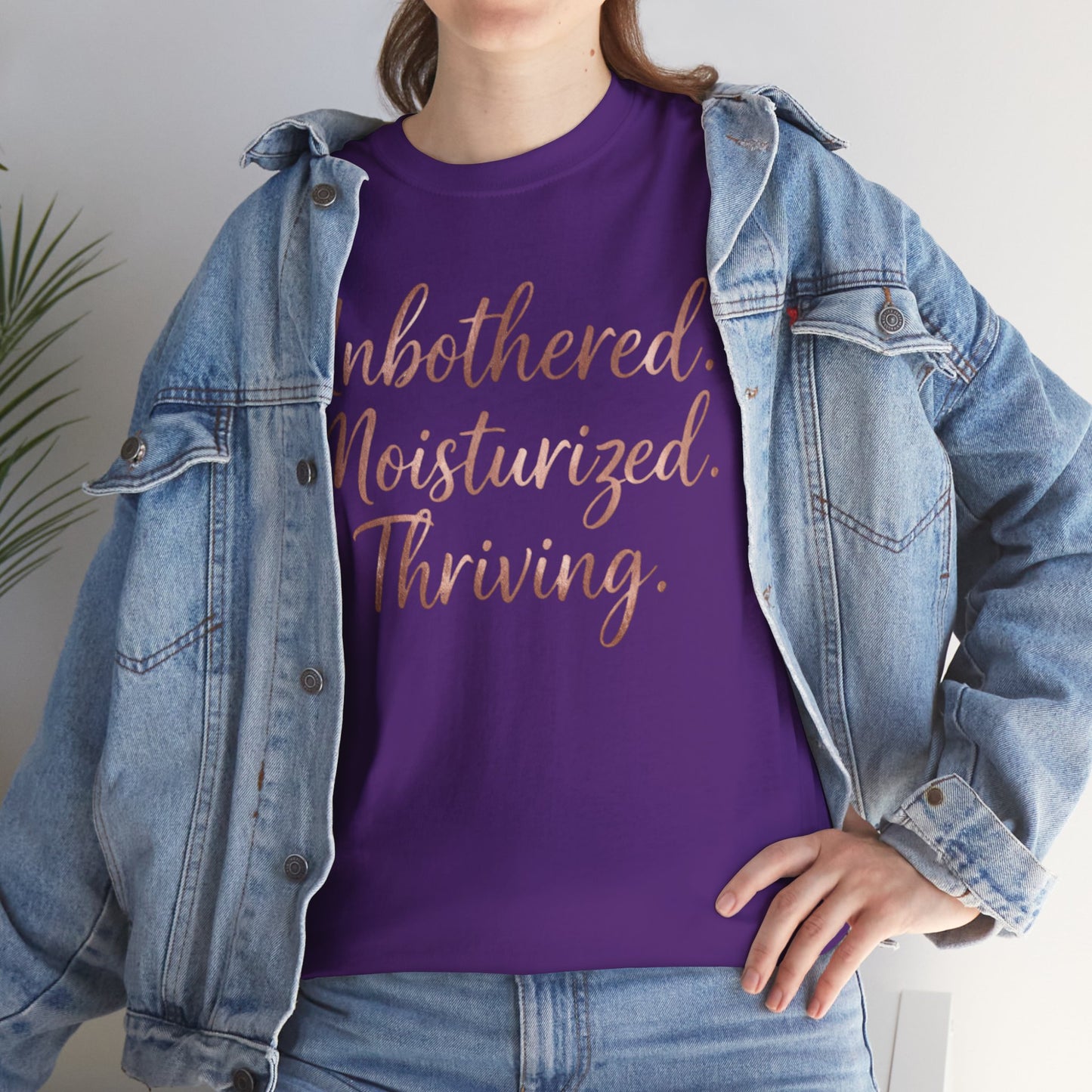 Self Care "Unbothered, Moisturized, Thriving" Tee
