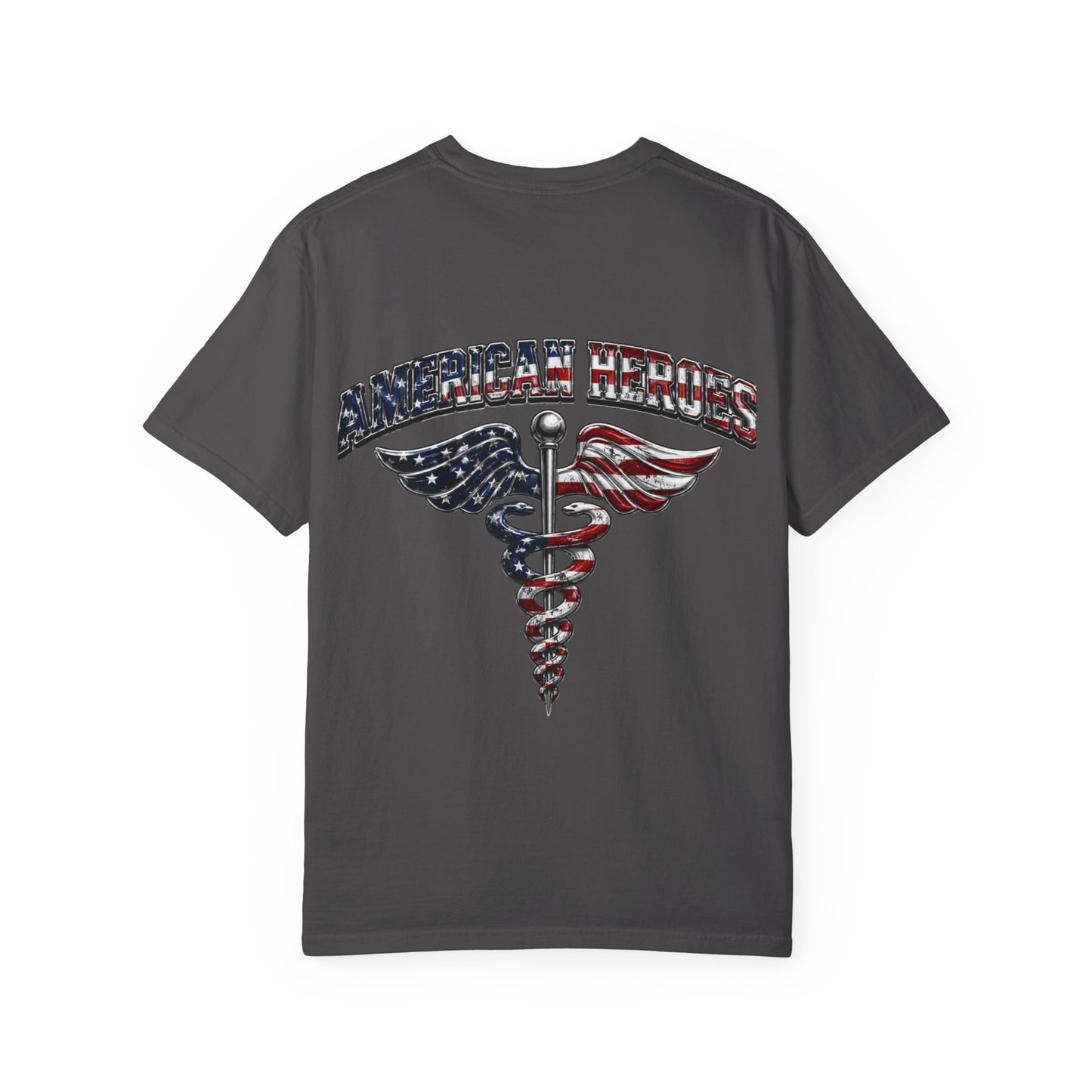 American Heroes Caduceus T-Shirt | Flag Medical Symbol