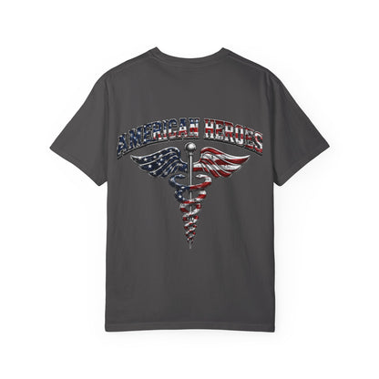 American Heroes Caduceus T-Shirt | Flag Medical Symbol