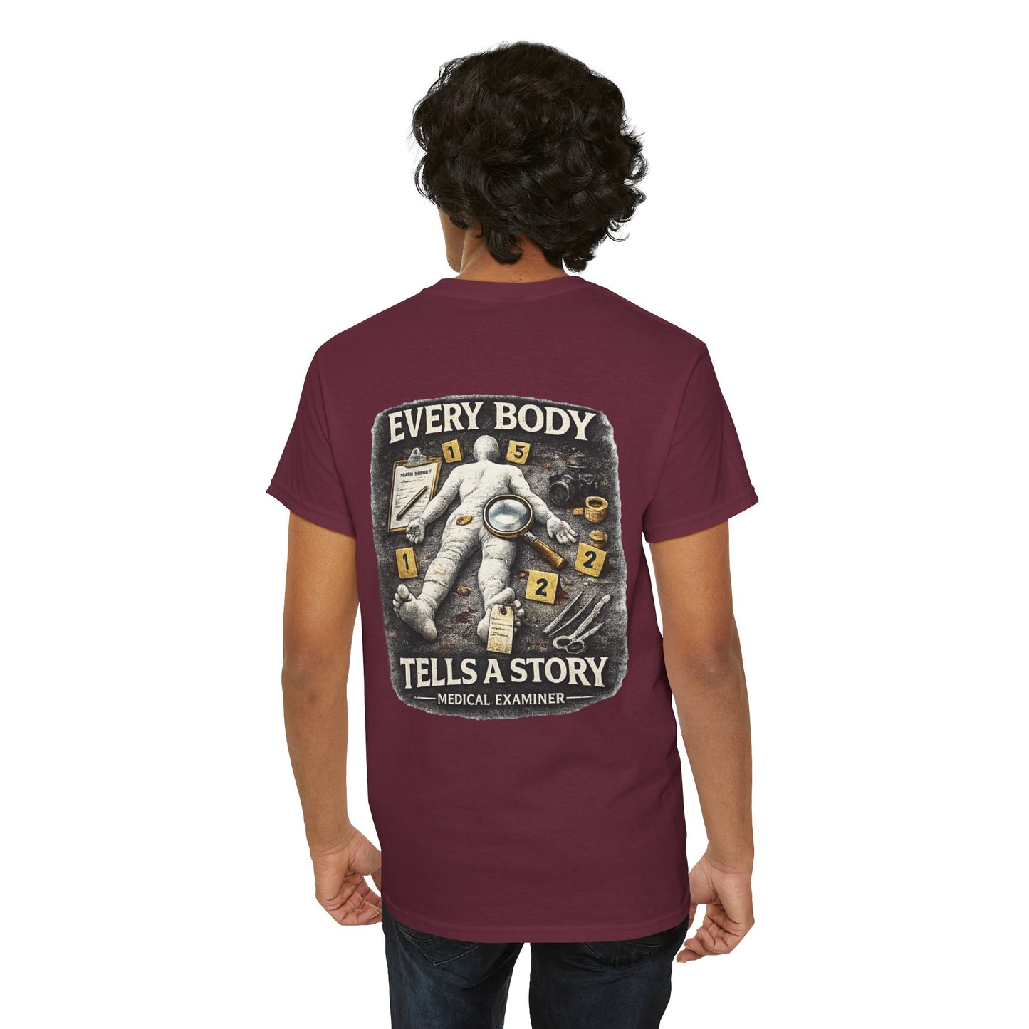 Every body tells a story Medical Examiner shirt,  Paramedic T-Shirt — First Responder Gift