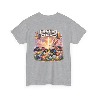 First Responder Easter T-Shirt — Cute EMS, Firefighter & Police Holiday Tee