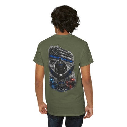 Thin Blue Line Eagle Tee — 2026 Police Support Patriotic Law Enforcement Shirt