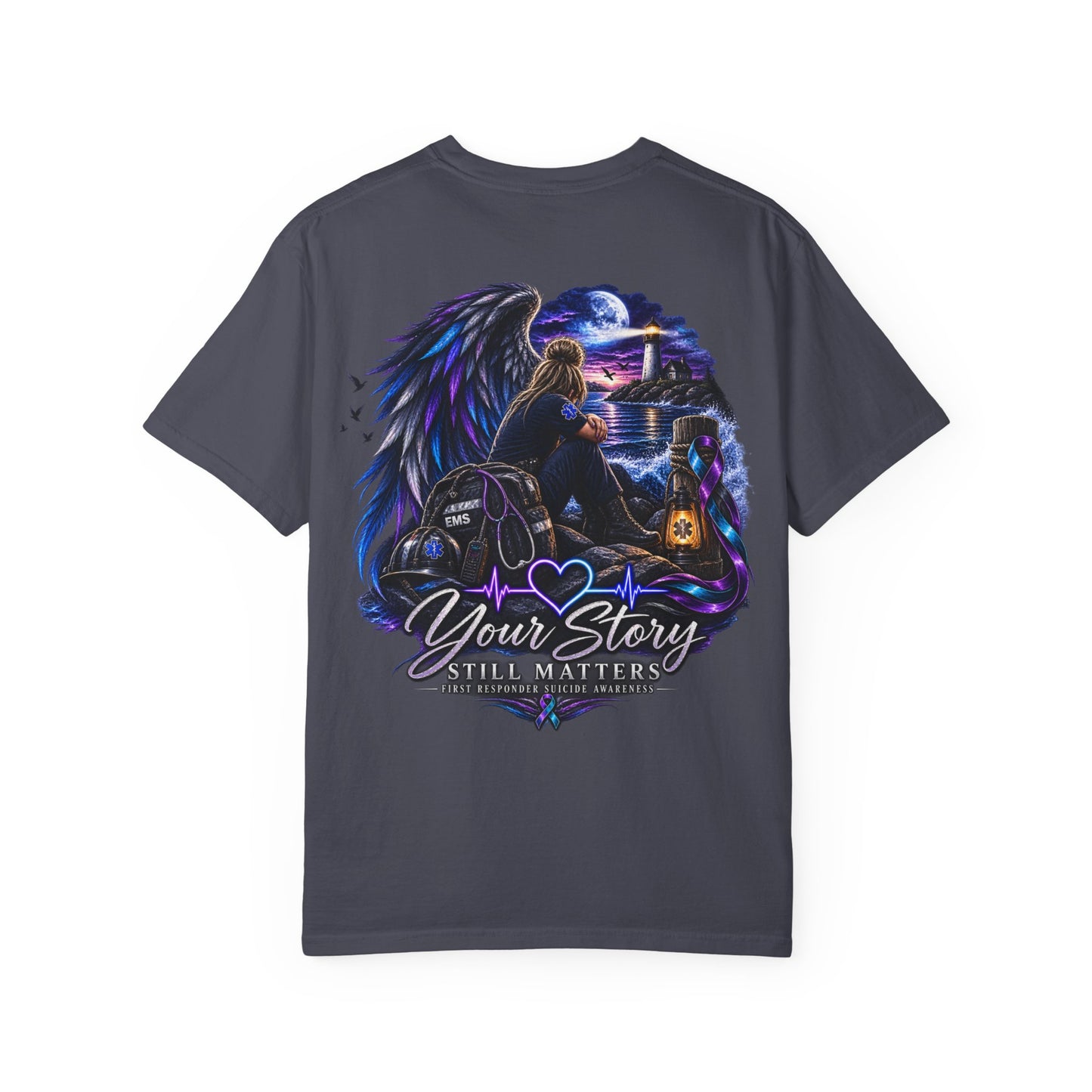 Your Story Still Matters T-Shirt — Angel Wings Memorial Tee