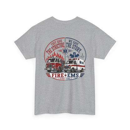 Fire Department & EMS Sarcasm T-Shirt — Funny Emergency Services Tee