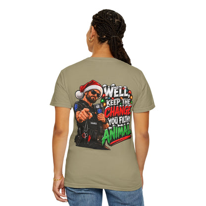 Funny Paramedic Christmas Shirt, Keep the Change You Filthy Animal, EMS Holiday Sweatshirt, EMT Gift, First Responder Christmas Apparel