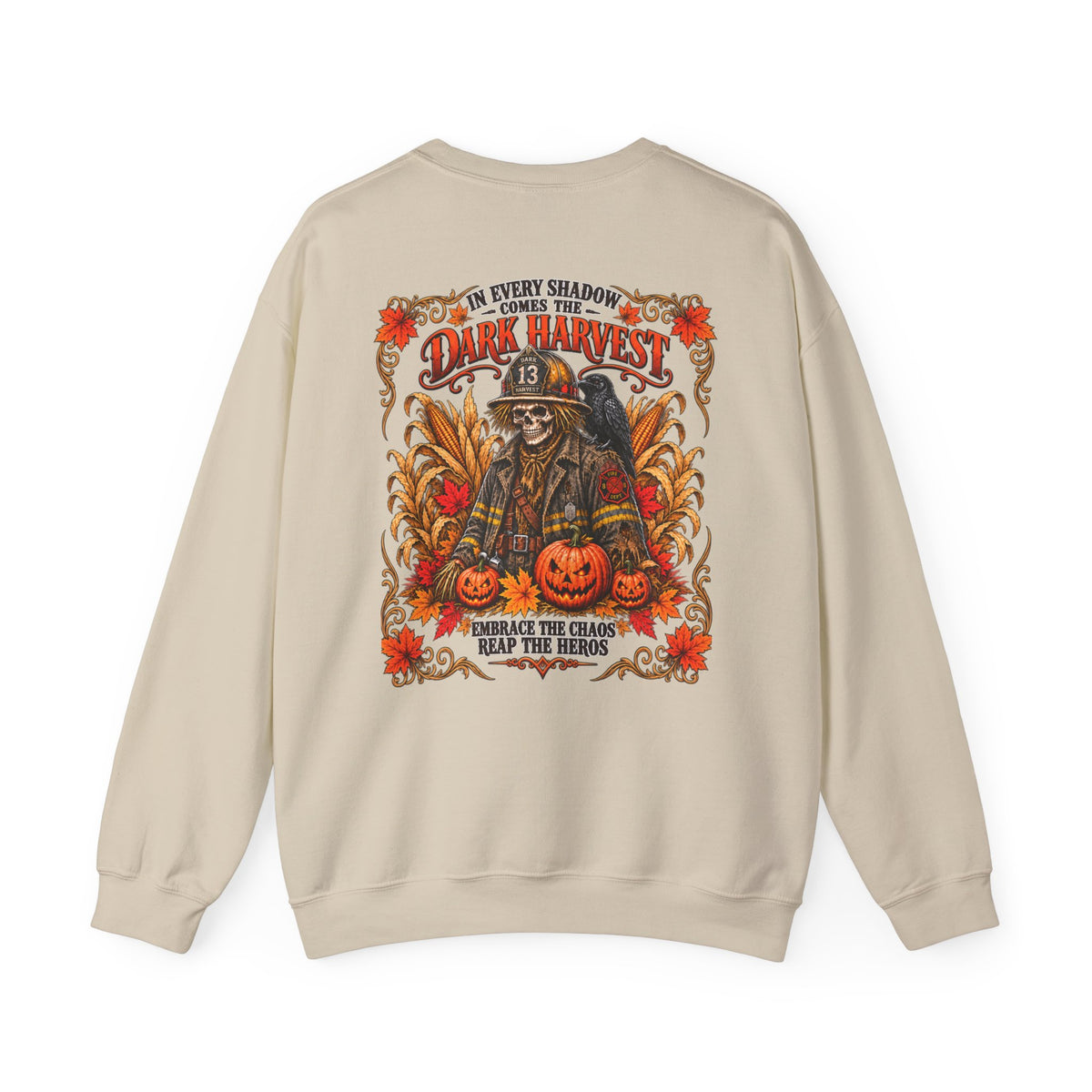 Dark Harvest Fire Fighter Scarecrow Sweatshirt