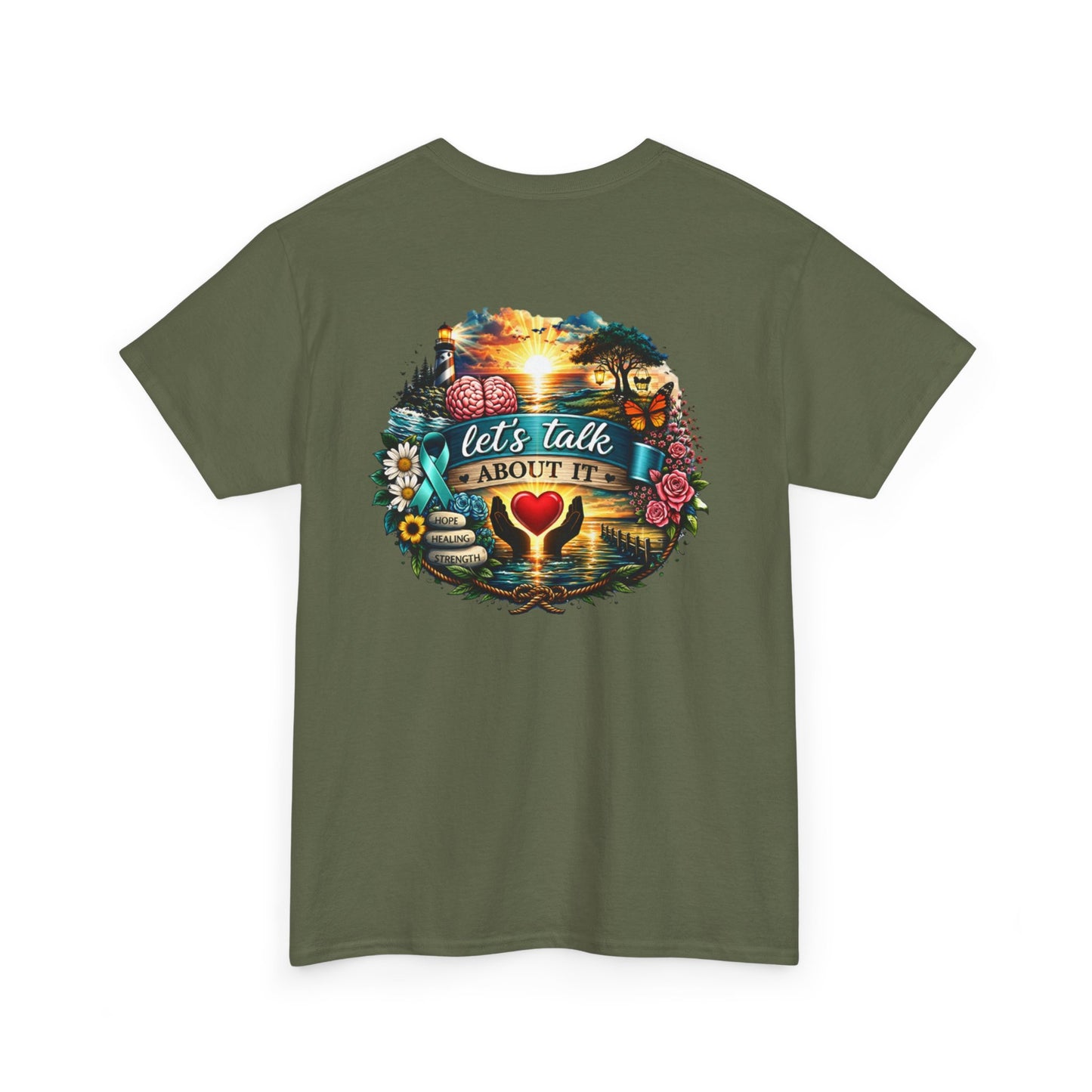Let’s Talk About It Mental Health Awareness T-Shirt  You Are Not Alone Inspirational Tee Depression, Anxiety, PTSD