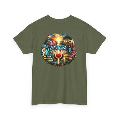Let’s Talk About It Mental Health Awareness T-Shirt  You Are Not Alone Inspirational Tee Depression, Anxiety, PTSD