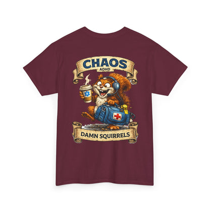 ADHD Chaos Squirrel Paramedic Tee | EMS Chaos EMT Shirt