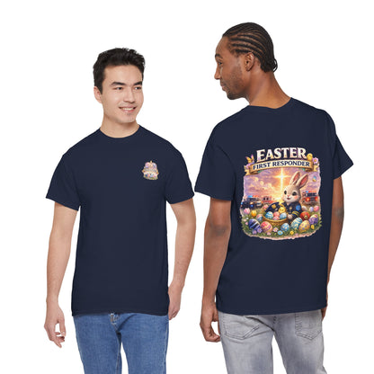 First Responder Easter T-Shirt — Cute EMS, Firefighter & Police Holiday Tee