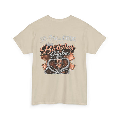 Bougie EMS Lady Birthday Tee — EMS Women First Responder Birthday Shirt