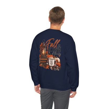 Fall Is My Kind Of Therapy Sweatshirt | Autumn Leaves Lantern Coffee Pumpkin