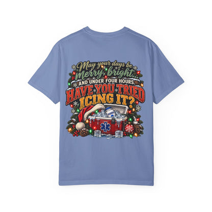 Have You Tried Icing It? Christmas EMS Shirt | Funny Paramedic Holiday T-Shirt & Sweatshirt | Adult Medical Humor Gift
