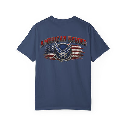Air Force American Heroes T-Shirt — Patriotic U.S. Flag Military Tee