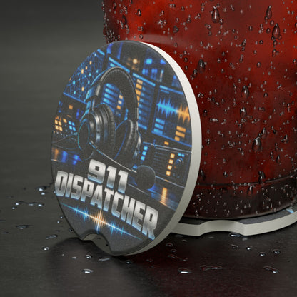 Soapstone Car Coaster — 911 Dispatcher Design