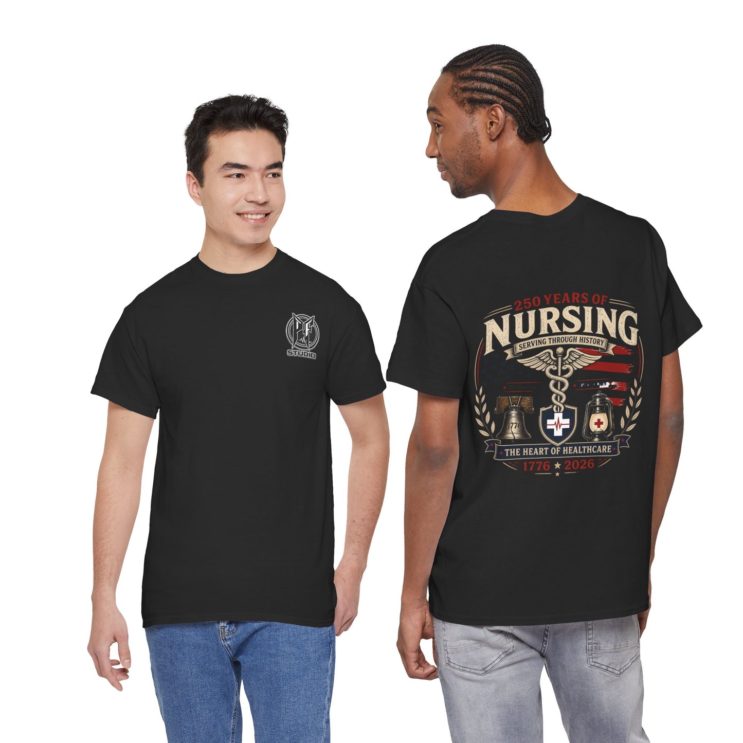 250 Years of Nursing Tee — Patriotic 1776–2026 Nurse Anniversary Shirt