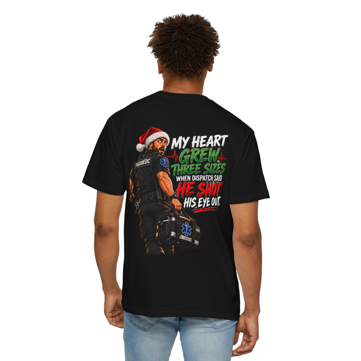 My Heart Grew Three Sizes | Funny Paramedic Christmas T-Shirt & Sweatshirt
