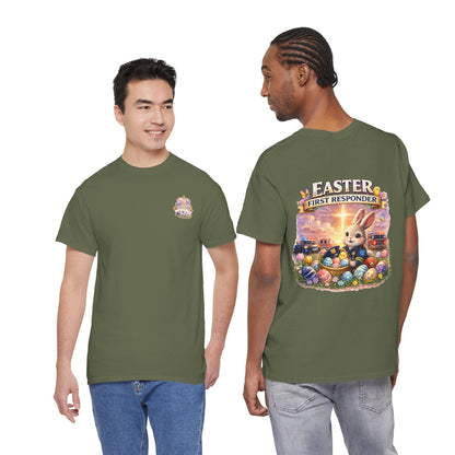 First Responder Easter T-Shirt — Cute EMS, Firefighter & Police Holiday Tee