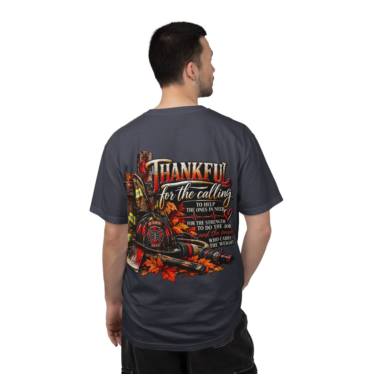 Thankful for the Calling | Firefighter Thanksgiving T-Shirt