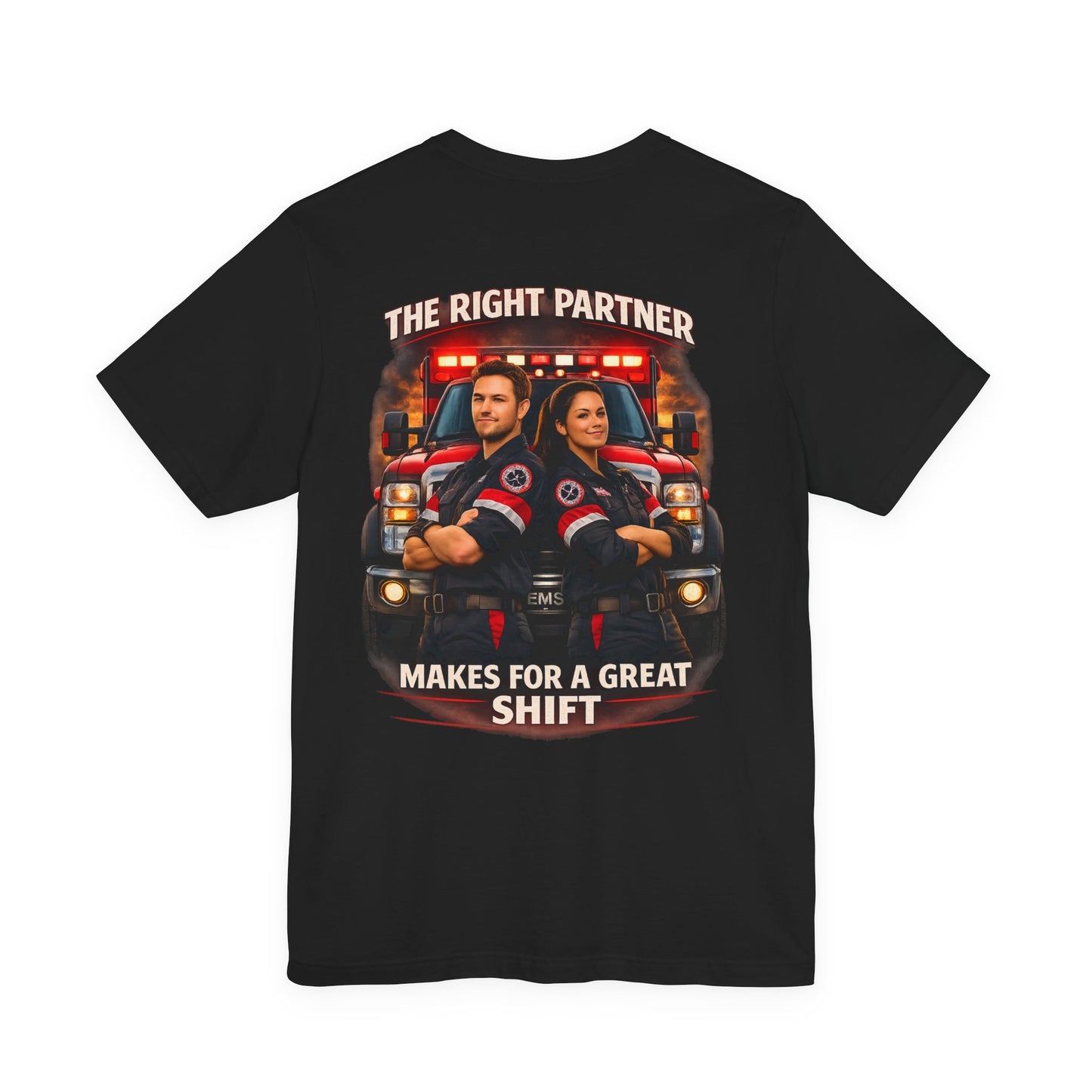 First Responder Tribute T-Shirt — Paramedic, Law Enforcement & Firefighter Partner Tee