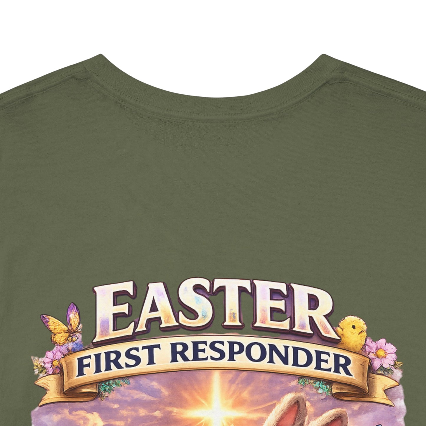 First Responder Easter T-Shirt — Cute EMS, Firefighter & Police Holiday Tee