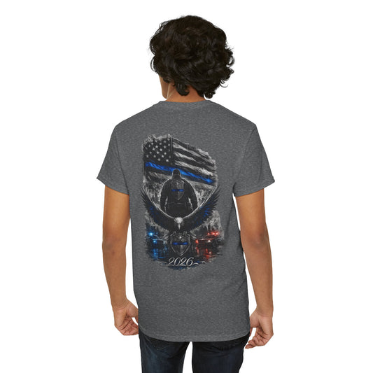 Thin Blue Line Eagle Tee — 2026 Police Support Patriotic Law Enforcement Shirt