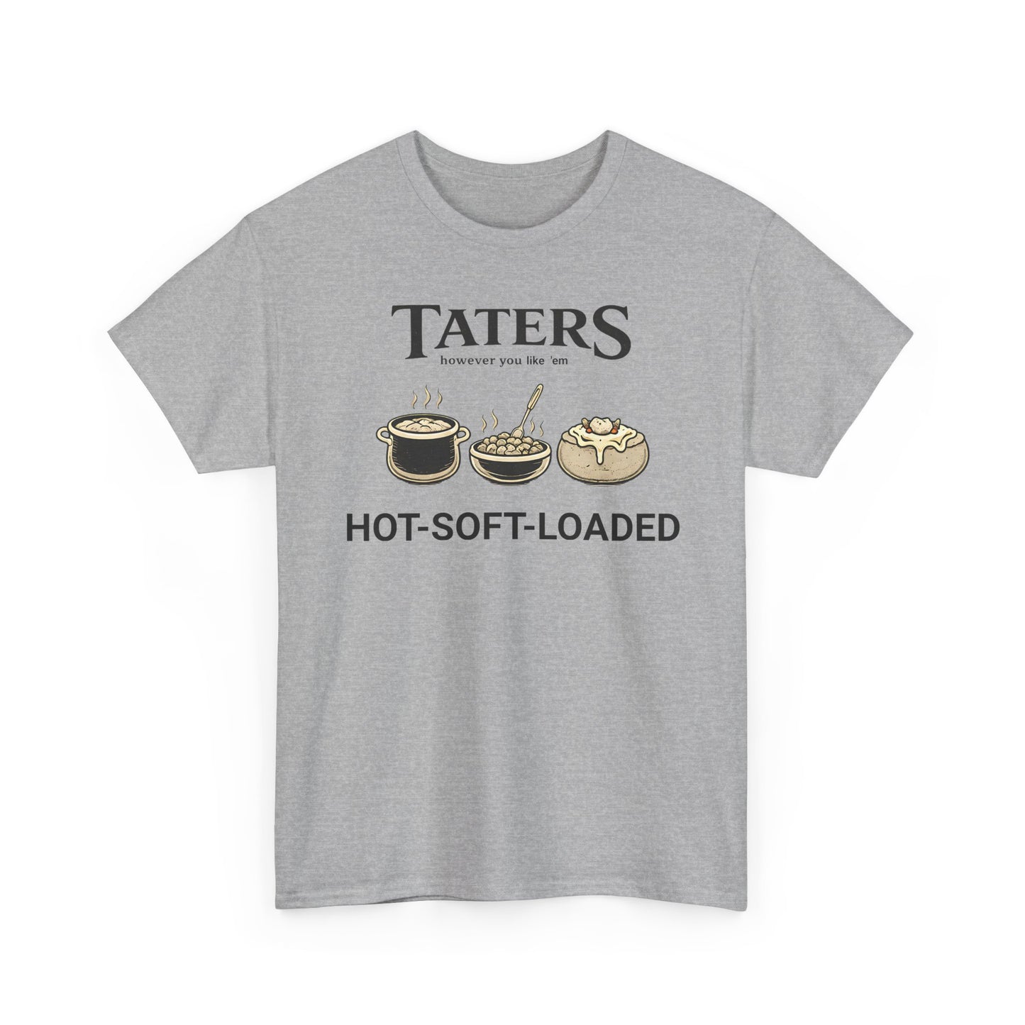 Taters Potato Lover Tee | Funny Comfort Food Graphic Shirt, Country Humor