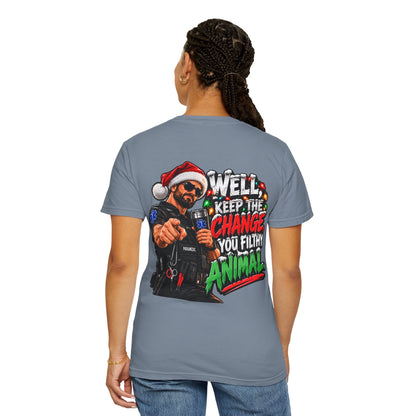 Funny Paramedic Christmas Shirt, Keep the Change You Filthy Animal, EMS Holiday Sweatshirt, EMT Gift, First Responder Christmas Apparel