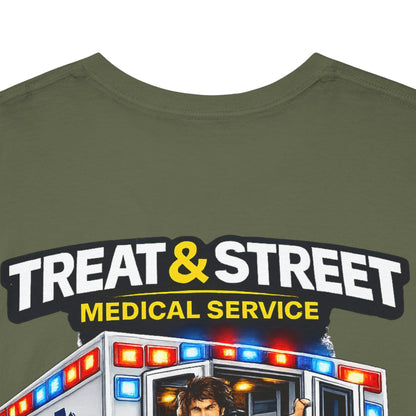 Funny EMT Tee — "Treat & Street Fast as F*ck" Paramedic & First Responder Gift