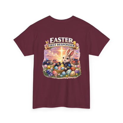 First Responder Easter T-Shirt — Cute EMS, Firefighter & Police Holiday Tee