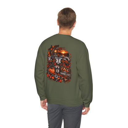 EMS Fall Into Saving Lives | Fall Paramedic EMT T-Shirt & Sweatshirt | First Responder Autumn Apparel