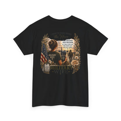 Military Wife Support Tee | Deployment Wife, Proud Military Spouse Shirt