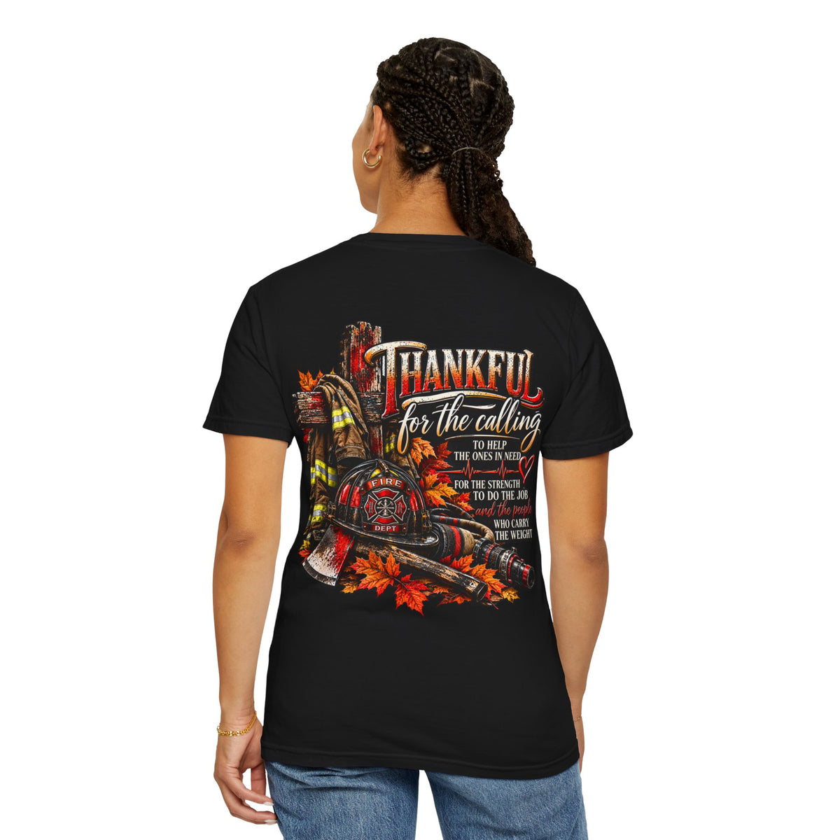 Thankful for the Calling | Firefighter Thanksgiving T-Shirt