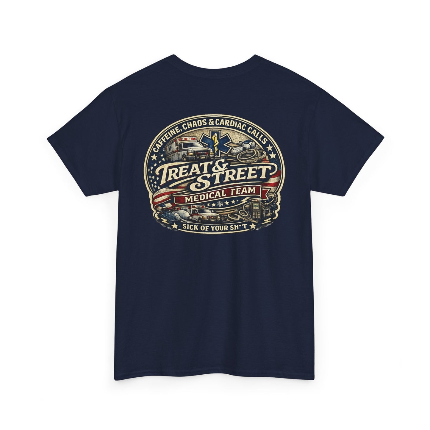 Treat & Street Medical Team First Responders T-Shirt | Firefighter Police EMS