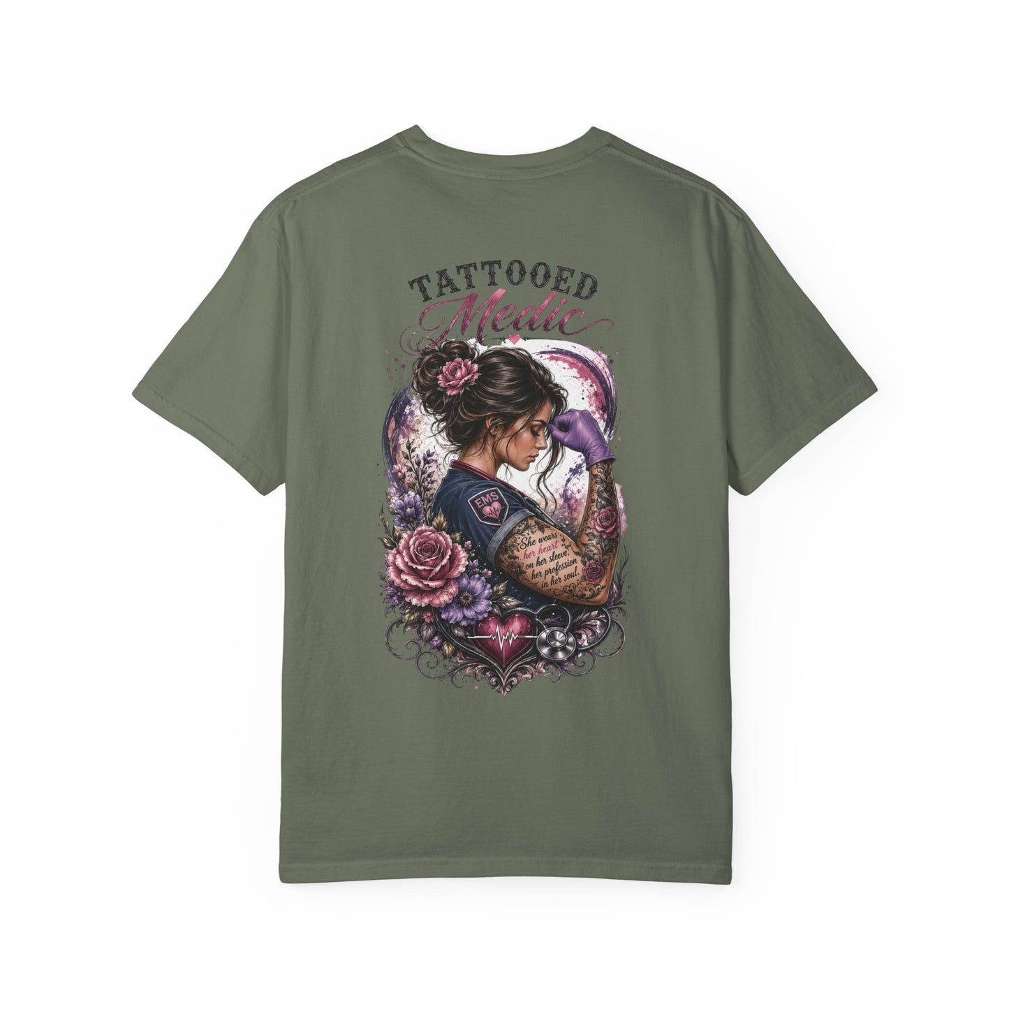 Tattooed Medic T-Shirt — "She Wears Her Heart on Her Sleeve"
