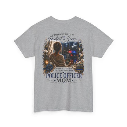 Police Mom T-Shirt — Proud Blue Line Law Enforcement Family Tee